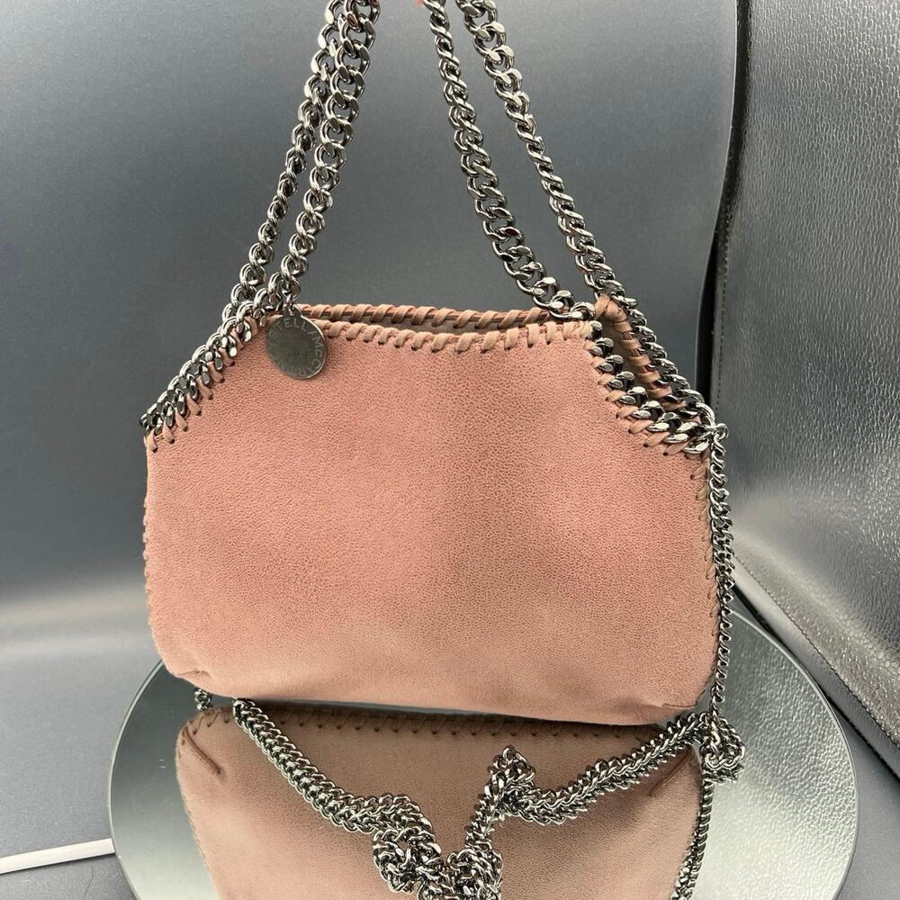 Stella McCartney Falabella 2-Way 
bag Pink with Gunmetal diamond cut Chain